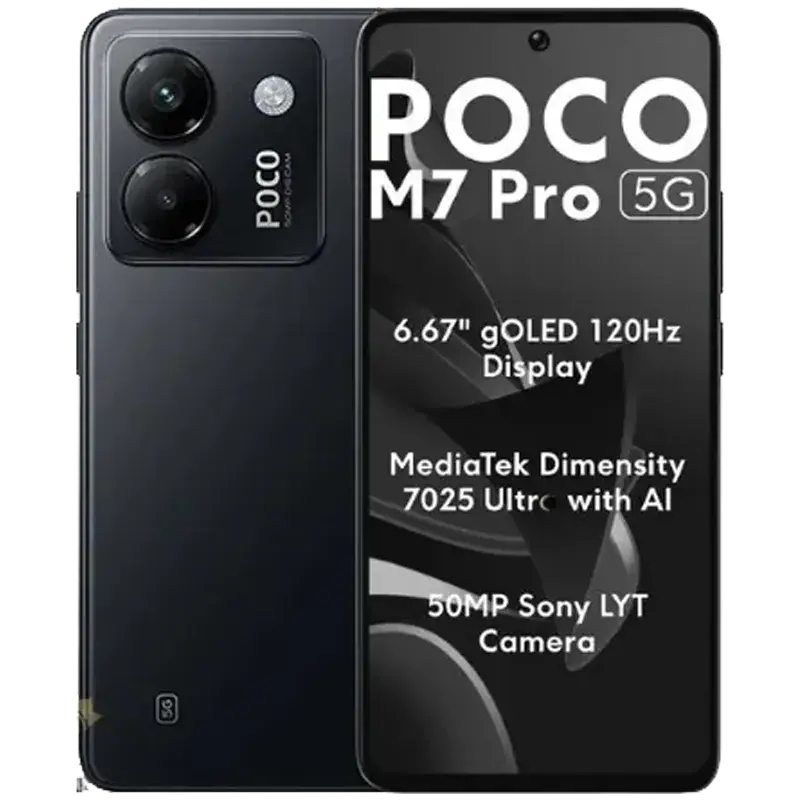 گوشی موبایل شیائومی مدل Poco M7 Pro 5G ظرفیت 256GB و رم 12GB