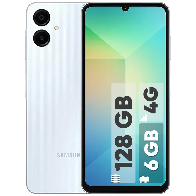گوشی Galaxy A06 سامسونگ ظرفیت 128GB و رم 6GB دو سیم‌کارت