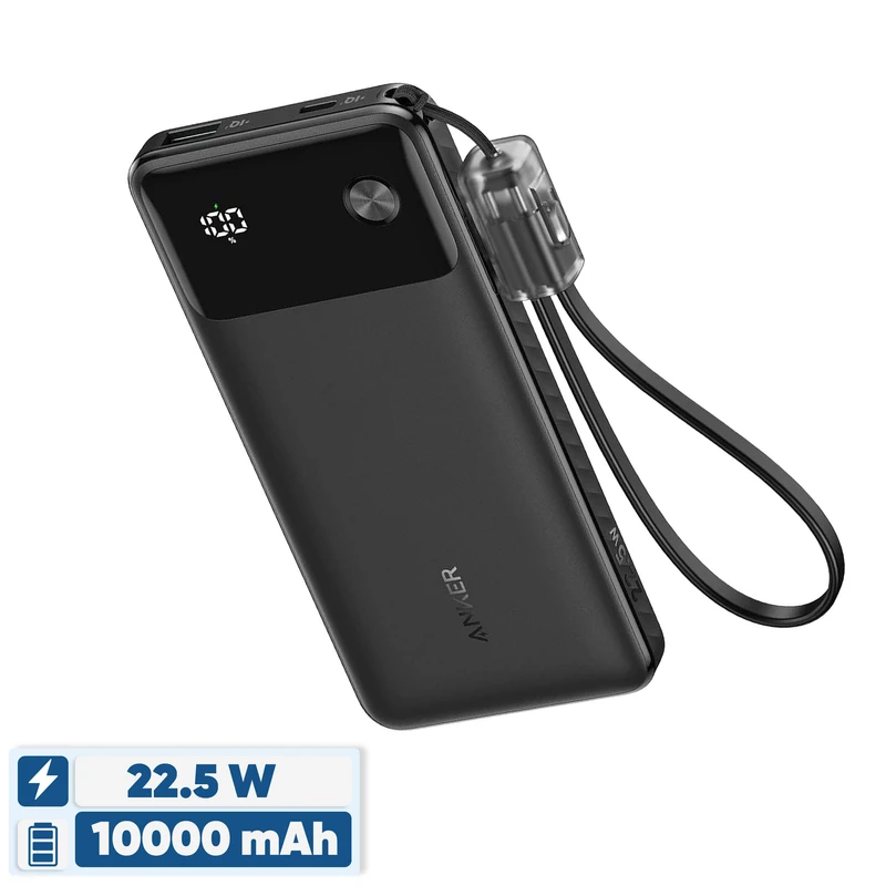 پاوربانک انکر مدل Powercore Portable Charger-A1388 با ظرفیت 10000 میلی‌آمپر ساعت