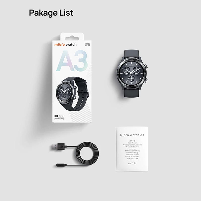 ساعت هوشمند میبرو مدل A3 مدل XPAW022