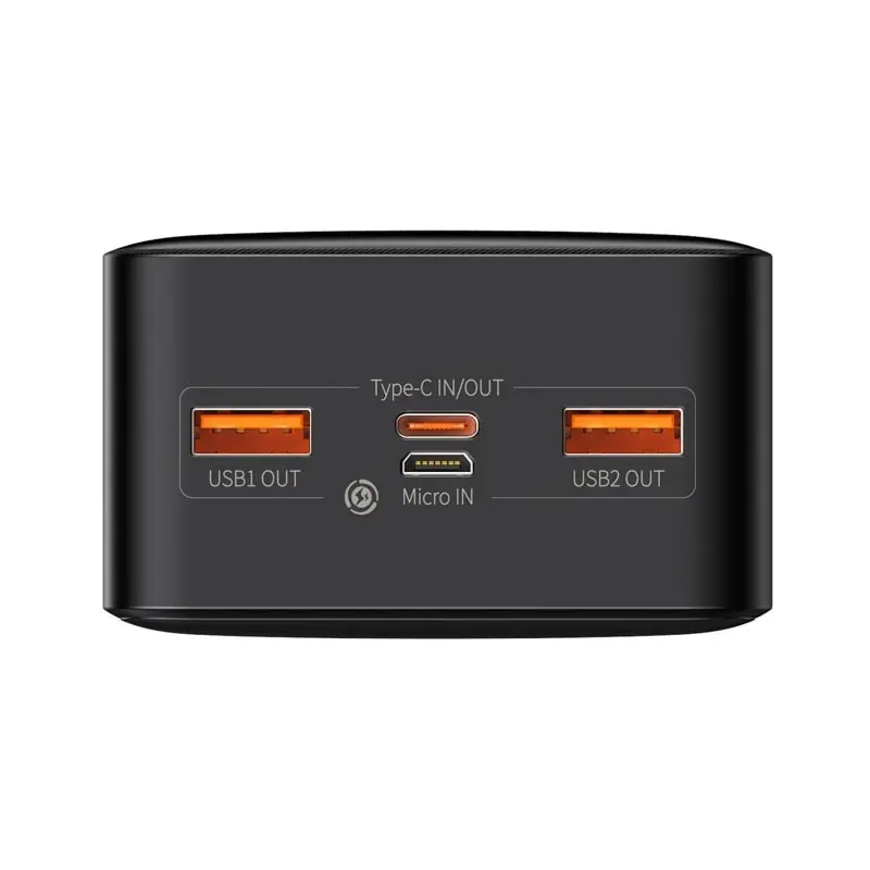 پاوربانک باسئوس مدل Bipow Digital Display-20w با ظرفیت 30000 میلیآمپر ساعت