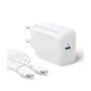 شارژر دیواری انکر مدل Anker B2347 با توان خروجی 20 وات به همراه کابل Type-C
