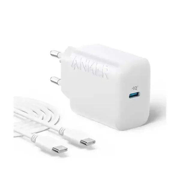 شارژر دیواری انکر مدل Anker B2347 با توان خروجی 20 وات به همراه کابل Type-C