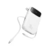 پاوربانک باسئوس مدل Qpow2 DualCable-30w با ظرفیت 10000 میلیآمپر ساعت
