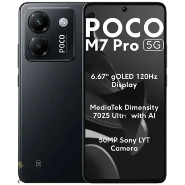 گوشی موبایل شیائومی مدل Poco M7 Pro 5G ظرفیت 256GB و رم 12GB
