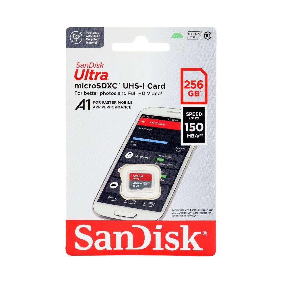 کارت حافظه سن دیسک مدل SanDisk Ultra A1 با ظرفیت 256 گیگابایت