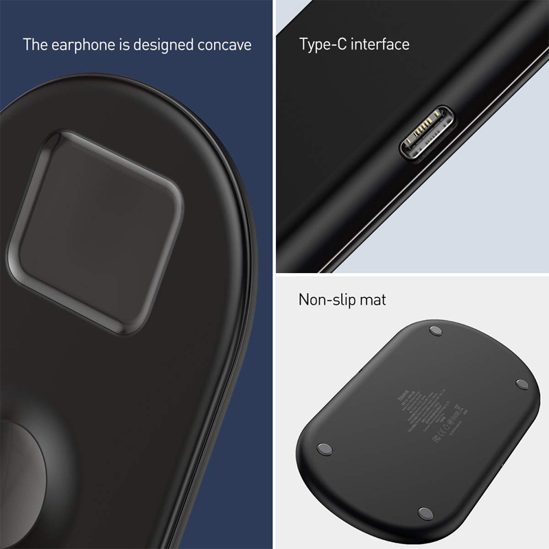 شارژر وایرلس بیسوس Baseus Smart 3in1 Wireless Charger