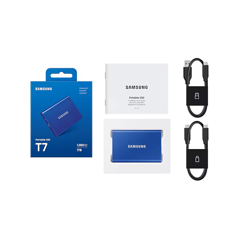 حافظه SSD اکسترنال سامسونگ مدل T7 ظرفیت 1 ترابایت