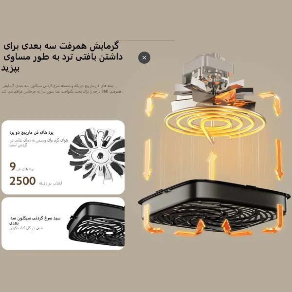 هواپز بدون روغن شیائومی مدل Xiaomi Air Fryer Essential 6L MAF13