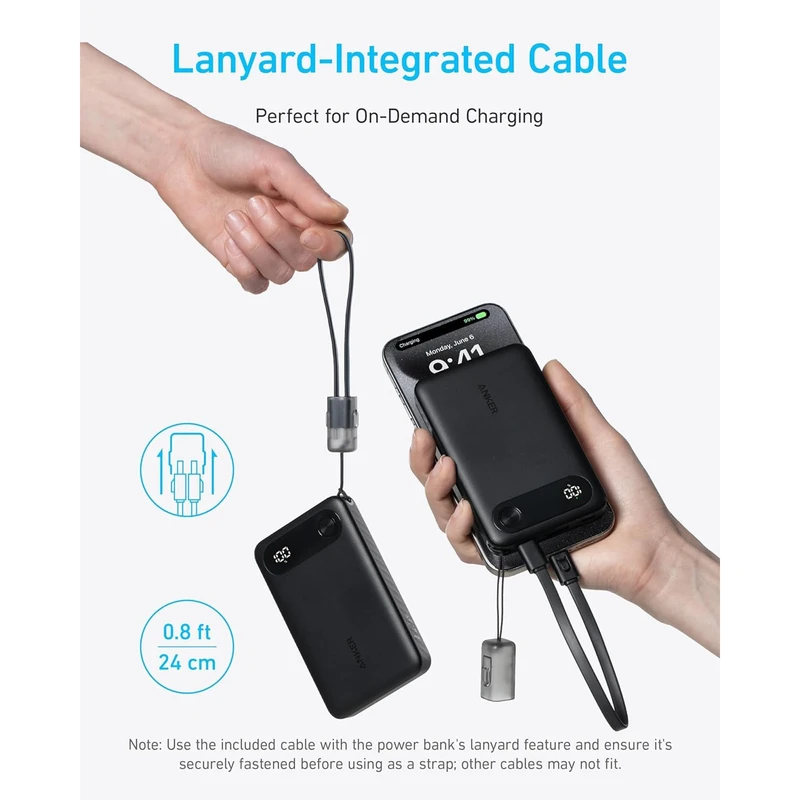 پاوربانک انکر مدل Powercore Portable Charger-A1388 با ظرفیت 10000 میلی‌آمپر ساعت