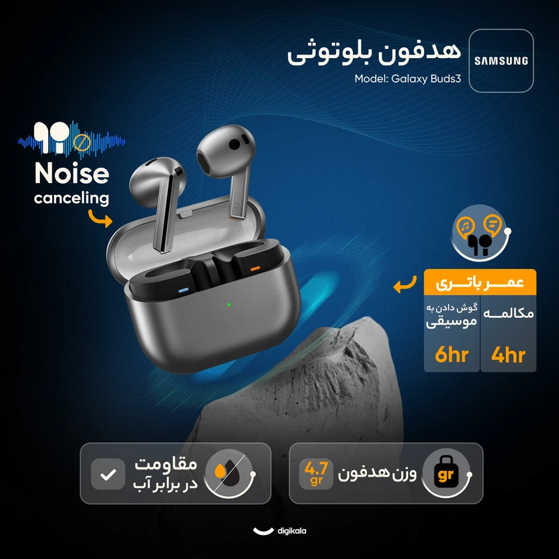 هدفون بیسیم سامسونگ مدل Galaxy Buds 3